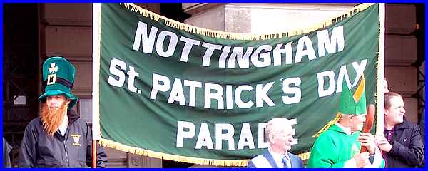 Nottingham St Patrick's Day Parade Banner