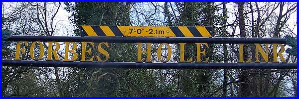 Forbes Hole LNR Sign