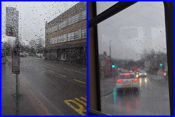 Rain-splattered Windows