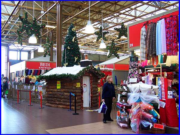 Santa's Cabin in the Market