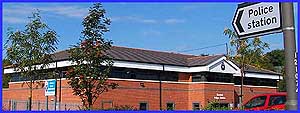 Police Station and Sign